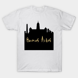 BUENOS AIRES ARGENTINA DESIGNER SILHOUETTE SKYLINE ART T-Shirt